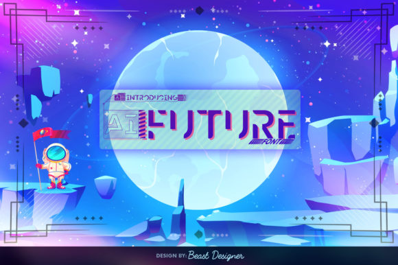 Ai Future: A Sci-Fi Display Font for Bold Editorial Design