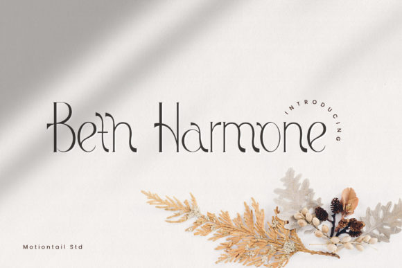 Beth Harmone: A Modern Display Font for Editorial Design
