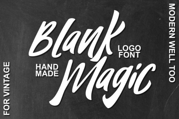 Blank Magic: A Bold Display Font for Your Brand