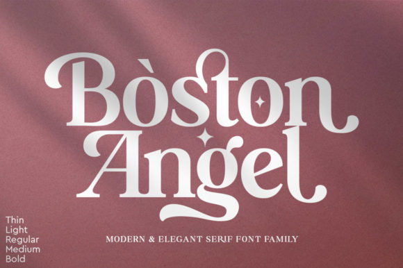 Boston Angel: A Premium Display Font for Branding