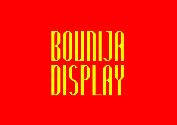 Bounija Display Font for Crafters