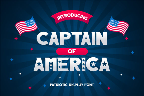 Captain of America: A Bold Display Font for Web Design