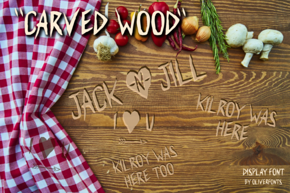 Carved Wood Font: Bold Type for Branding