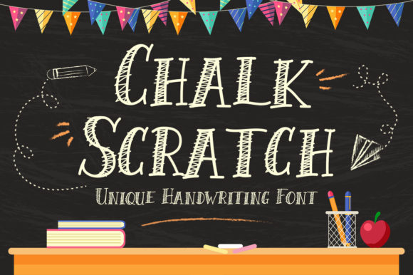 Chalk Scratch: A Playful Display Font for Small Business