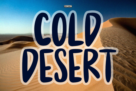 Cold Desert: A Bold Display Font for Editorial Design