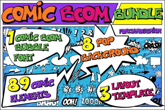 Comic Boom: A Bold Display Font for Brand Identity