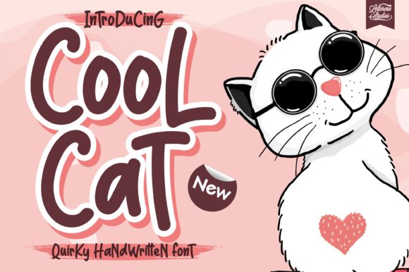 Cool Cat: A Quirky Display Font for Crafters