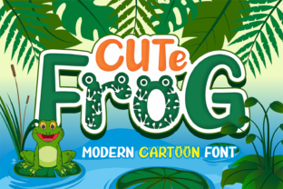 Cute Frog: A Playful Display Font for Social Campaigns