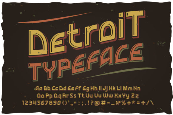 Detroit: A Bold Display Font for Editorial Design