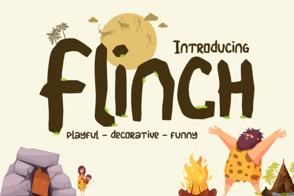 Flinch: A Playful Display Font for Your Brand