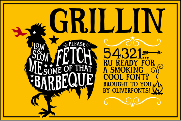 Grillin: A Bold Display Font for Makers