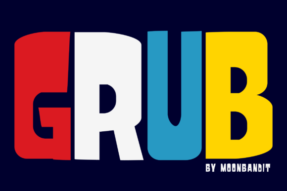 Grub: A Bold Display Font for Creative Makers