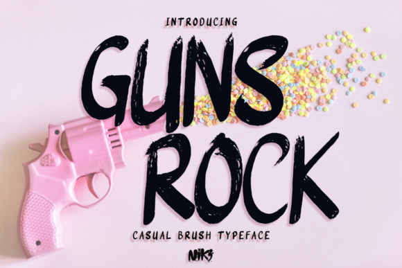 Guns Rock: A Bold Display Font for Editorial Impact