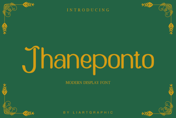 Jhaneponto: A Modern Blackletter Font for Bold Branding