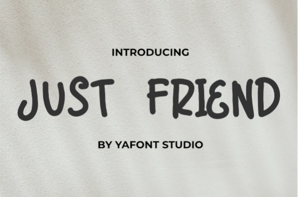Just Friend: A Playful Display Font for Web Design