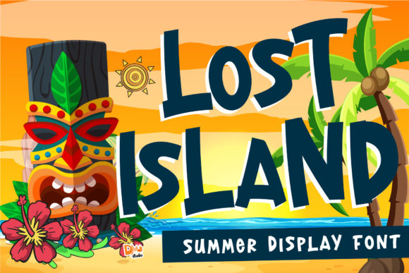 Lost Island: A Bold Display Font for Web Design