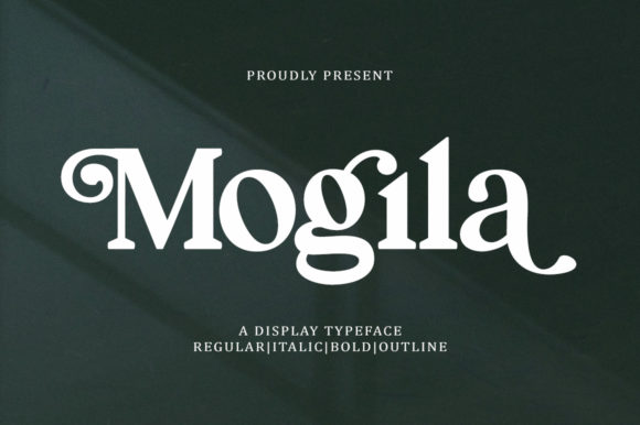 Mogila: A Bold Display Font for Editorial Design