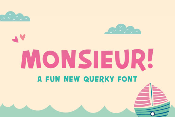 Monsieur: A Whimsical Display Font for Web Design