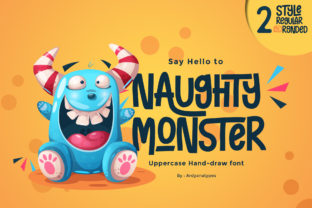Naughty Monster: A Playful Display Font for Bold Brands