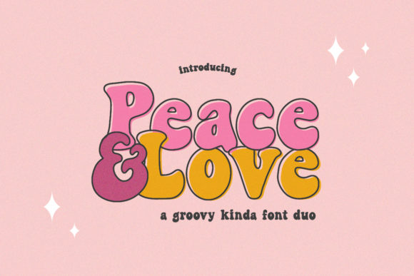 Peace and Love: A Retro Display Font for Branding