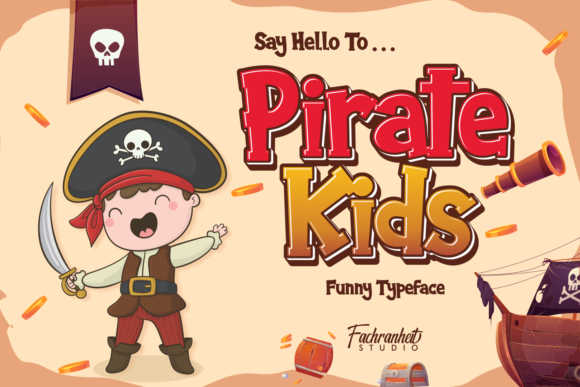 Pirate Kids: A Friendly Display Font for Web Design