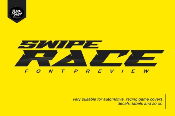 Swipe Race: A Bold Display Font for Editorial Impact
