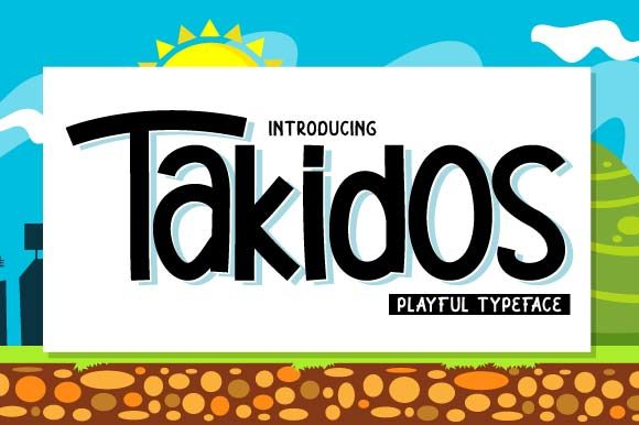 Takidos: A Playful Display Font for Crafters