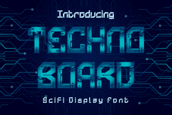 Technoboard: A Bold Sci-Fi Display Font for Modern Design