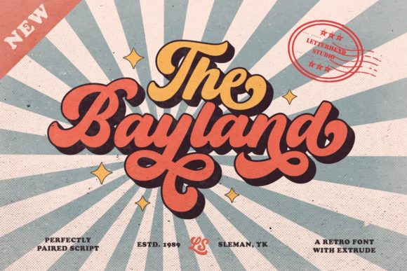 The Bayland: A Vintage Display Font for Editorial Design