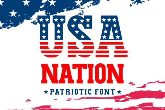 USA Nation: A Patriotic Display Font for Web Design
